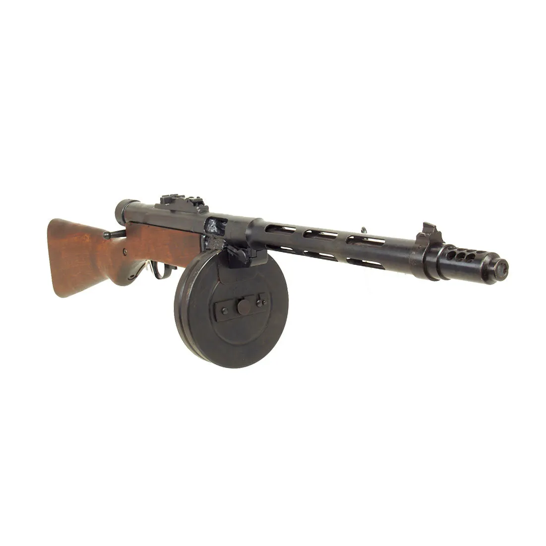 Original Finnish WWII Suomi KP/-31 M31 9mm Display SMG with Drum Magazine - Serial 51849