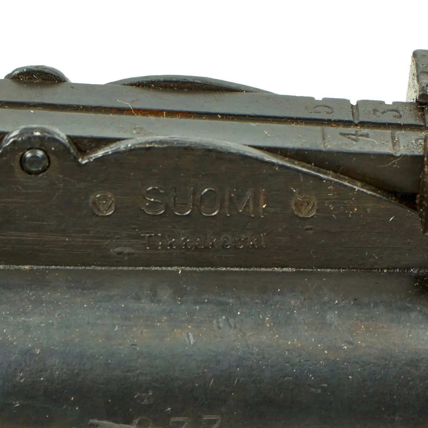 Original Finnish WWII Suomi KP/-31 M31 9mm Display SMG with Drum Magazine - Serial 977