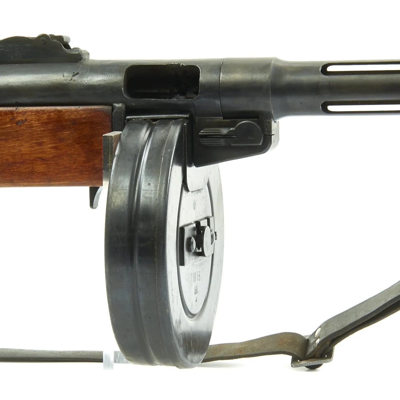 Original Finnish WWII Suomi KP/-31 M31 Display 9mm SMG with Drum Magazine - Serial 27068