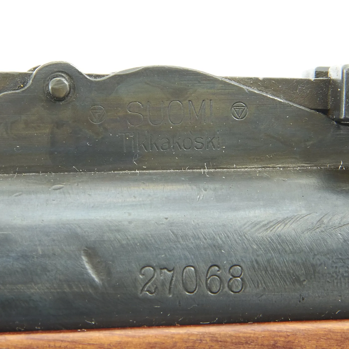 Original Finnish WWII Suomi KP/-31 M31 Display 9mm SMG with Drum Magazine - Serial 27068