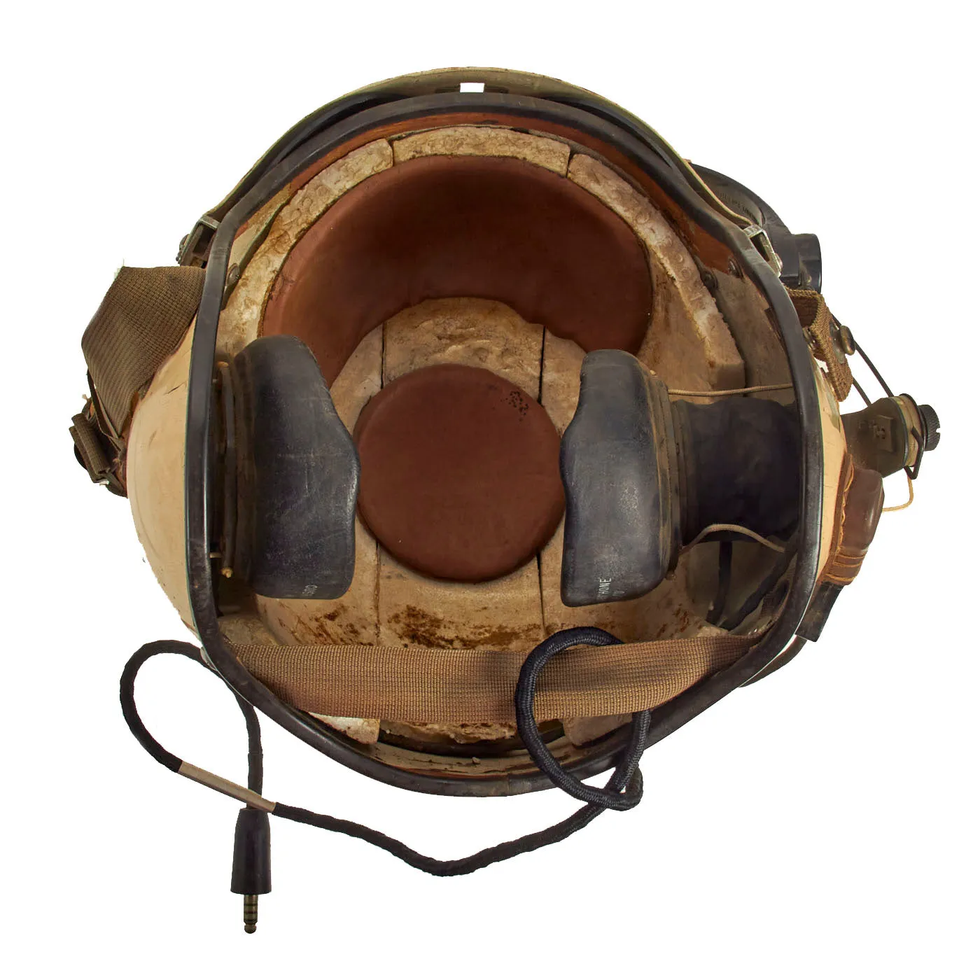 Original U.S. Vietnam War Named Helicopter Pilot Gentex APH-5 Flying Helmet With Bag - Lieutenant Colonel Jack Tumlinson, 1st Aviation Brigade