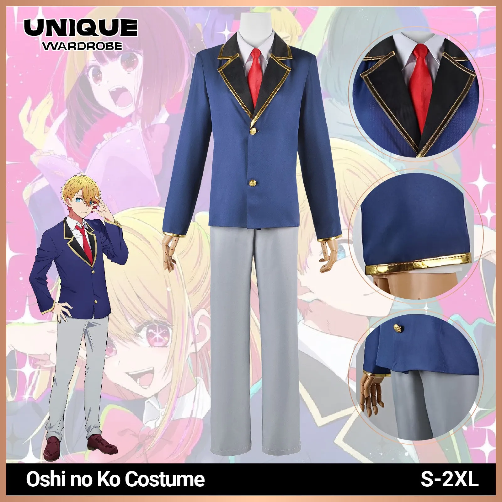 Oshi no Ko Aqua Hoshino Cosplay Costume