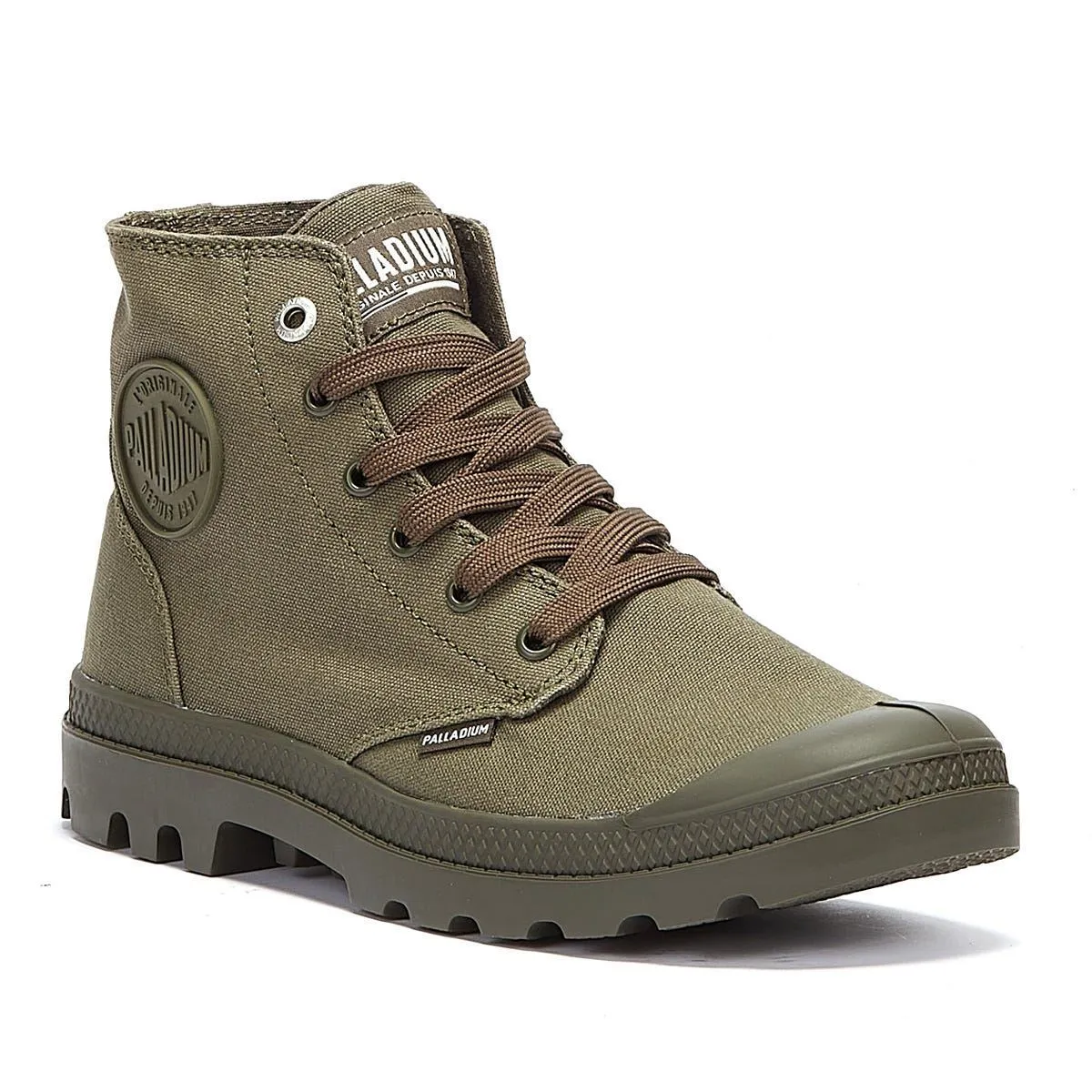 Palladium Pampa Hi Mono Chrome Green Boots