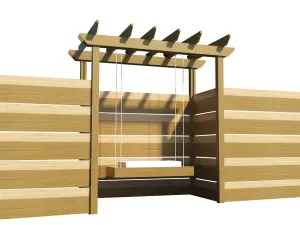 Pergola Swing DIY Plans - Woodworking Outdoor Swinging Arbor Garden Pergolas Ideas