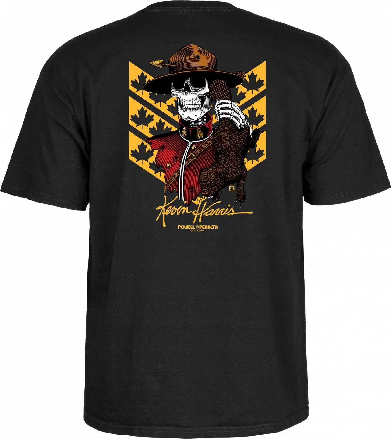 Powell Peralta Kevin Harris Mountie T-shirt - Black