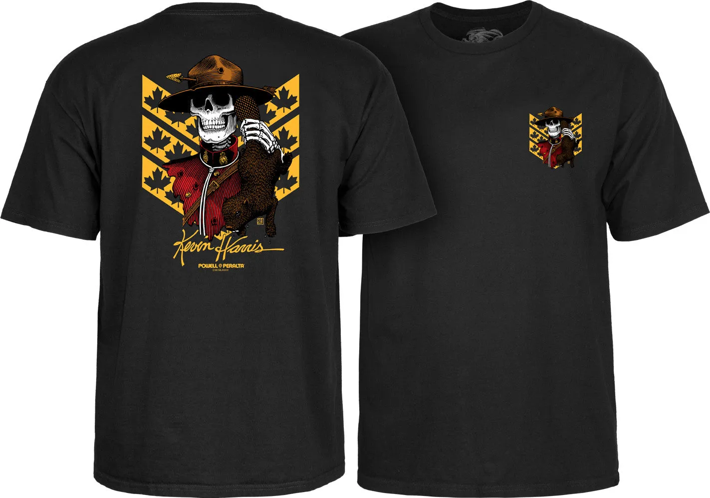 Powell Peralta Kevin Harris Mountie T-shirt - Black