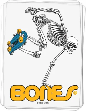 Powell Peralta Skateboard Skeleton 4" Sticker