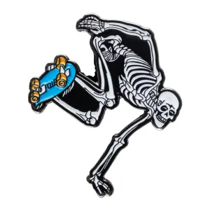 Powell Peralta Skateboard Skeleton Glow In The Dark Pin