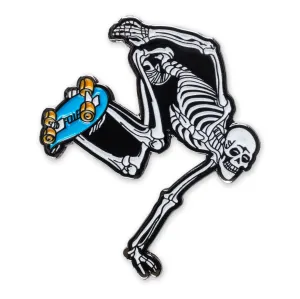 Powell Peralta Skateboarding Skeleton Lapel Pin 3 Glow in the Dark Skeleton