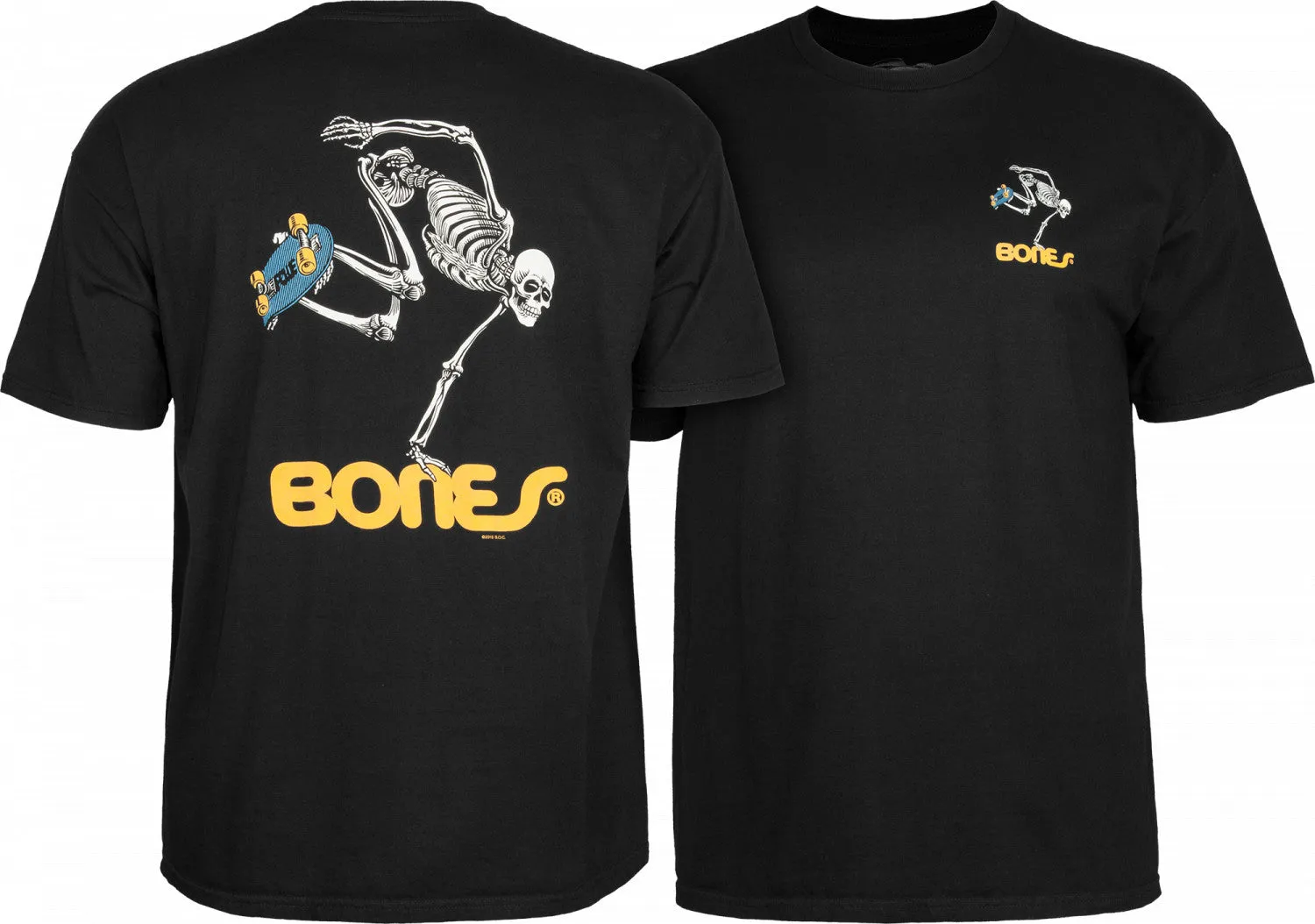 Powell Peralta Skateboarding Skeleton T-shirt - Black