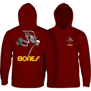 **Pre-Order** Powell Peralta Skate Skeleton Maroon Mid-Weight Hooded Sweatshirt