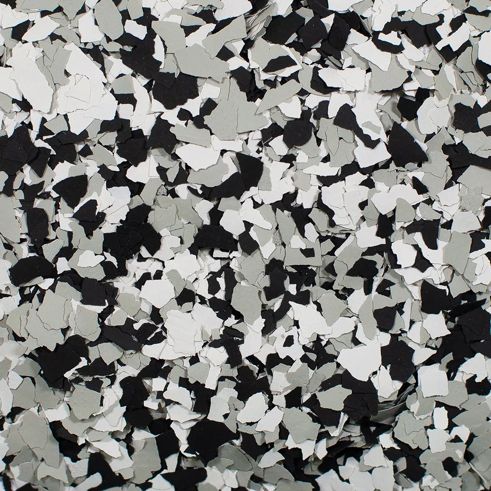 "Domino" 1/4" Garage Flake Floor Epoxy Resin Complete Kit