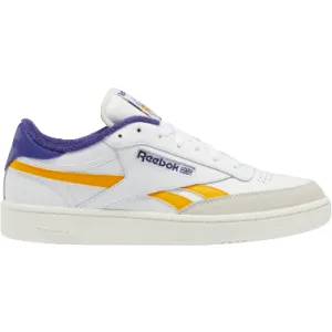 Reebok Men's Club C Revenge Shoes - Cloud White / Collegiate Gold / Bold Purple