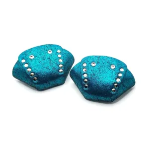 Rollerstuff Teal Glitter Toe Caps