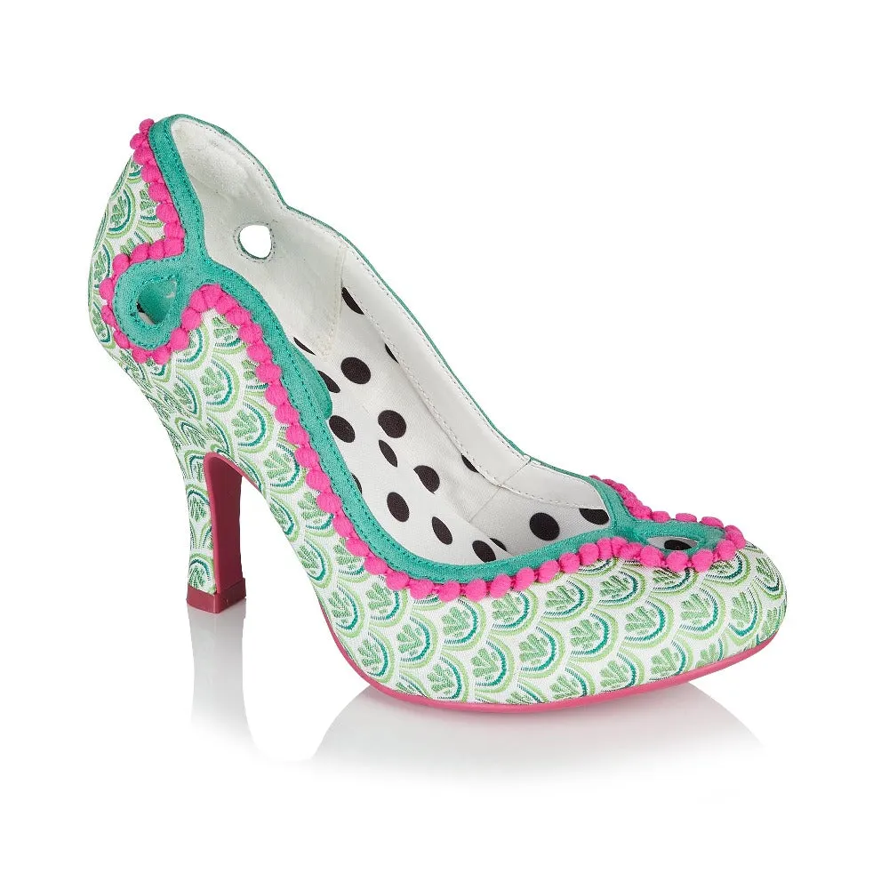 Ruby Shoo Miley Green Court Shoes