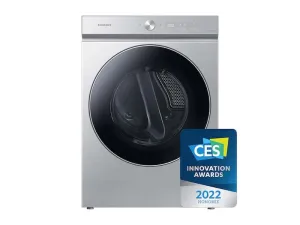 Samsung DVE53BB8900TA3 Bespoke 7.6 cu. ft. Ultra Capacity Electric Dryer with AI Optimal Dry and Super Speed Dry in Silver Steel