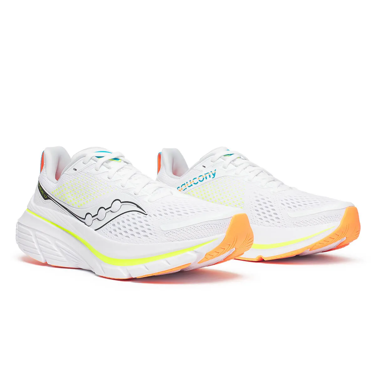 Saucony Guide 17 Mens | White/black