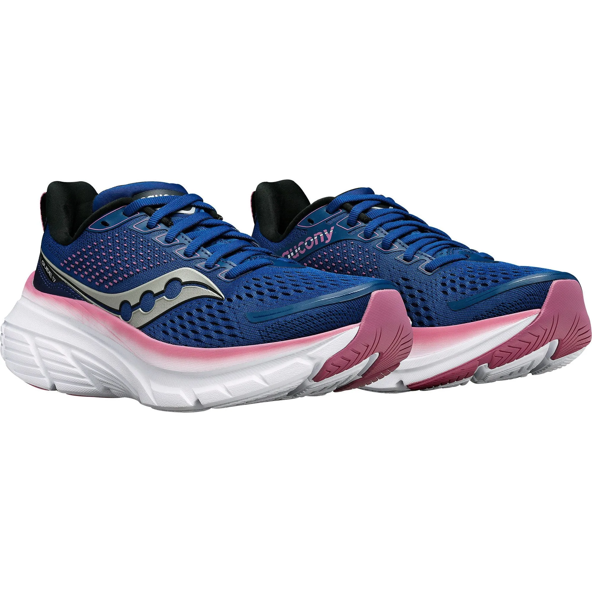 Saucony Guide 17 WIDE FIT Womens Running Shoes - Navy