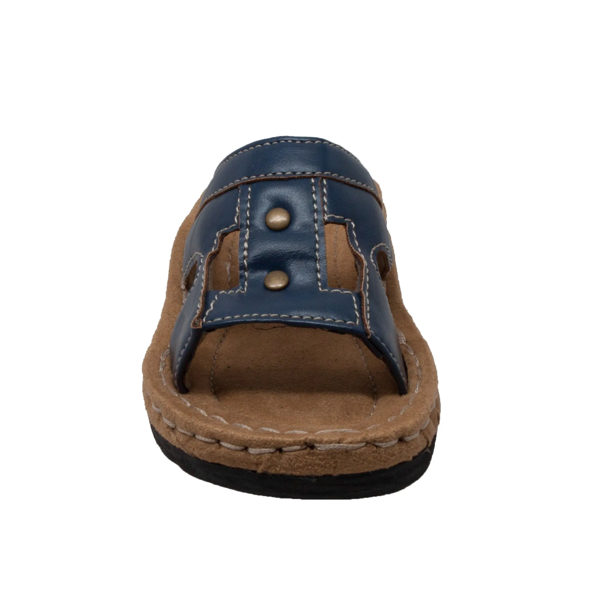 Shaboom Kids Girls Navy PU Sandals