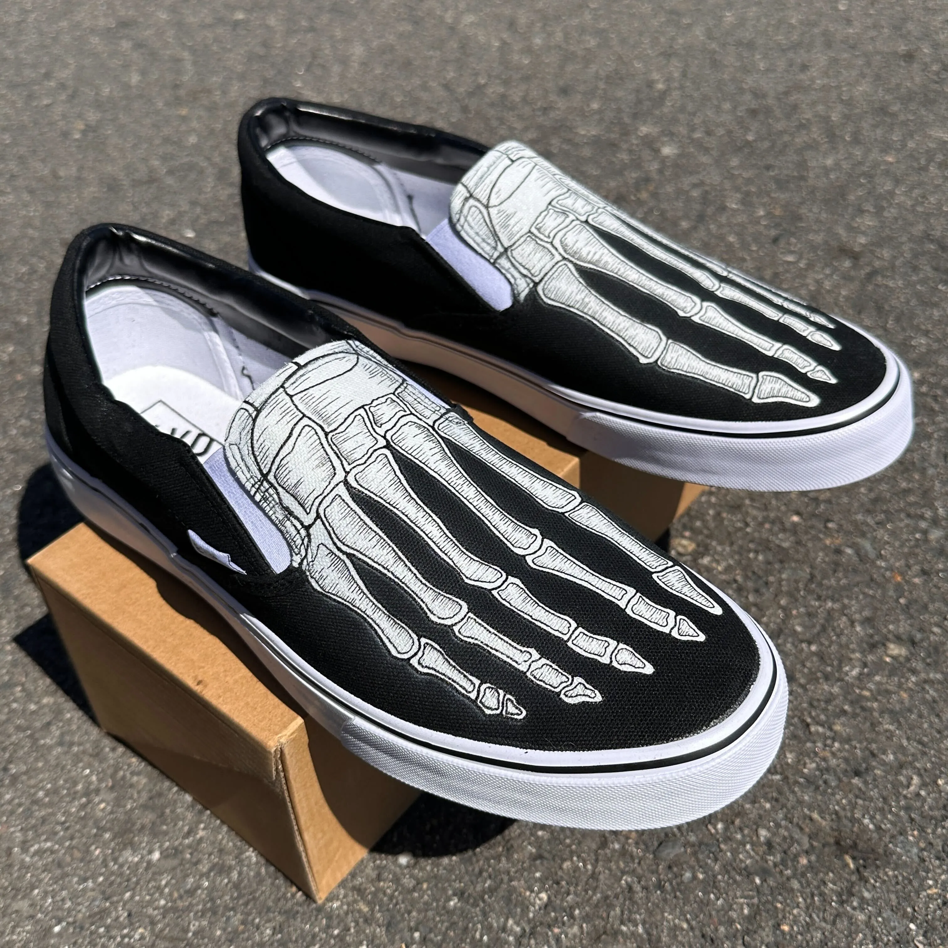 Skeleton Feet - BLVD Original Slip On Shoes