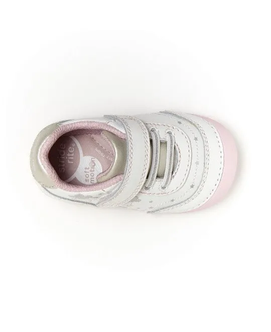 Soft Motion Adalyn (First Walker) Sneaker - White/Pink