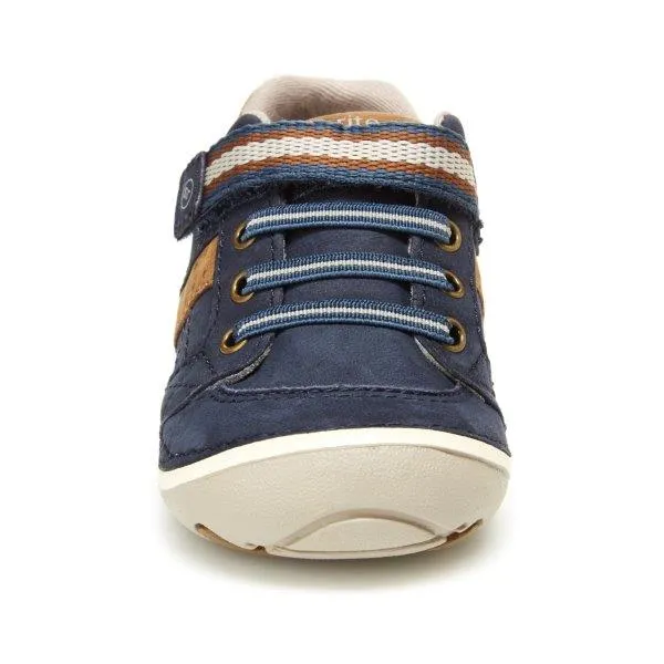 Soft Motion Artie (First Walking) Sneaker - Navy/Tan