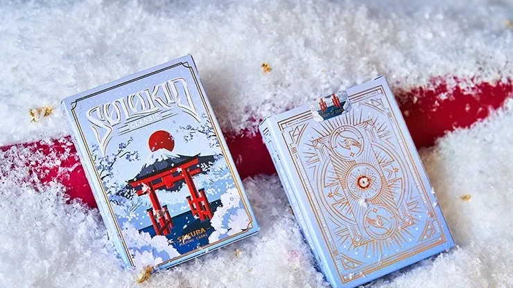 Solokid Sakura (Blue) Playing Cards by BOCOPO