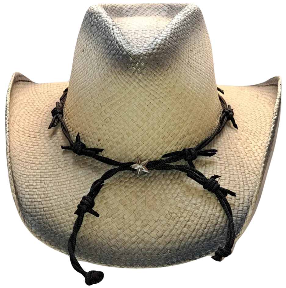 Straw Cowboy Hat BARBED WIRE by Austin