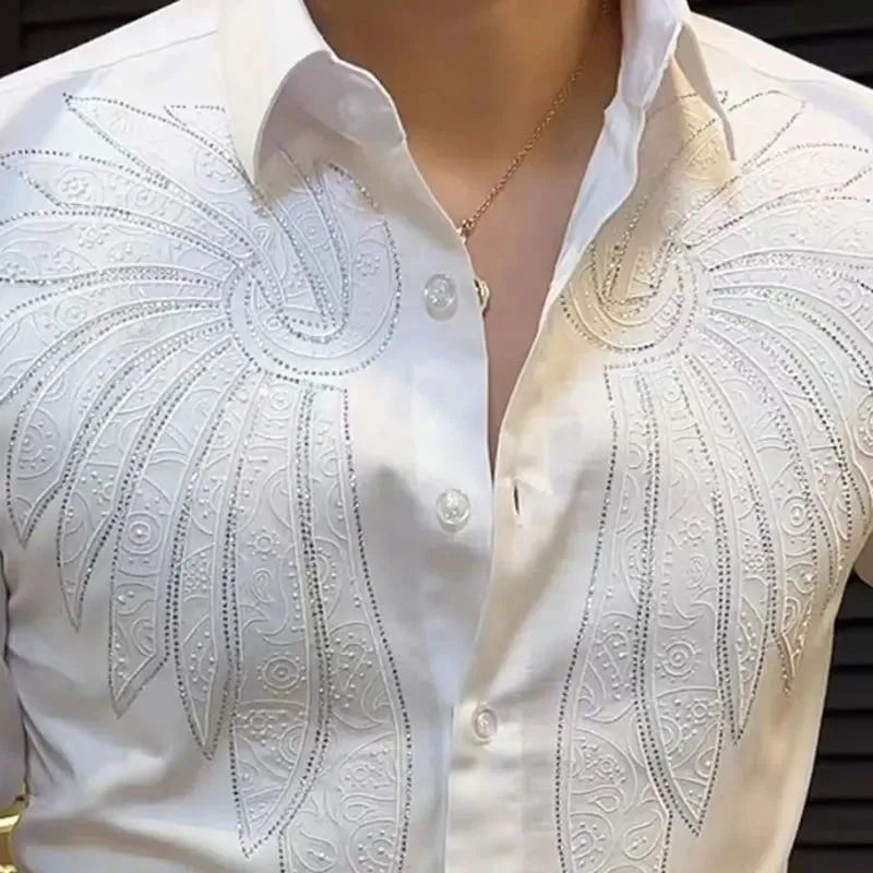 Symmetrical Embroidery Pattern Shirt