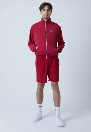 Tennis Court Jogger, burgundy red