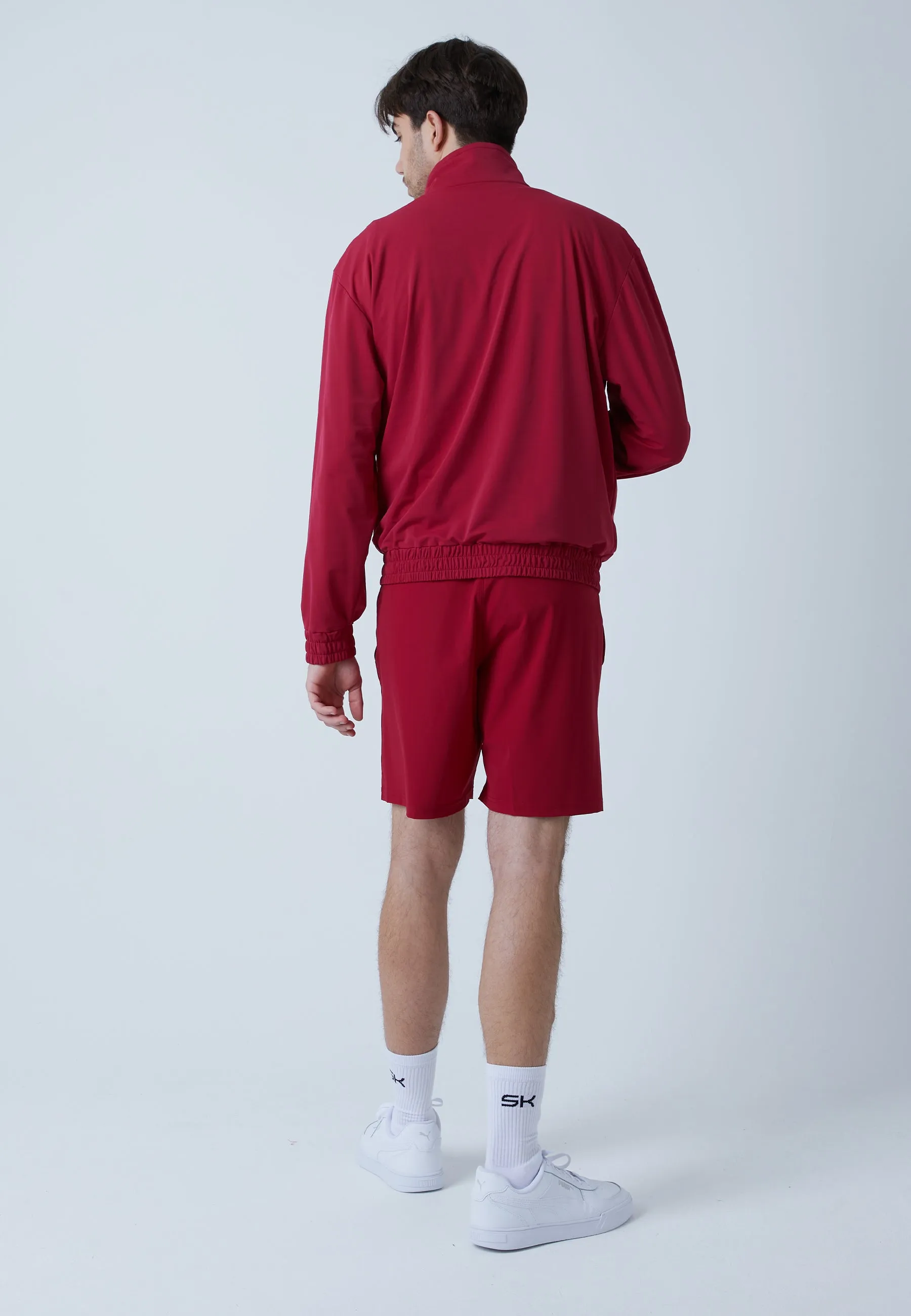 Tennis Court Jogger, burgundy red