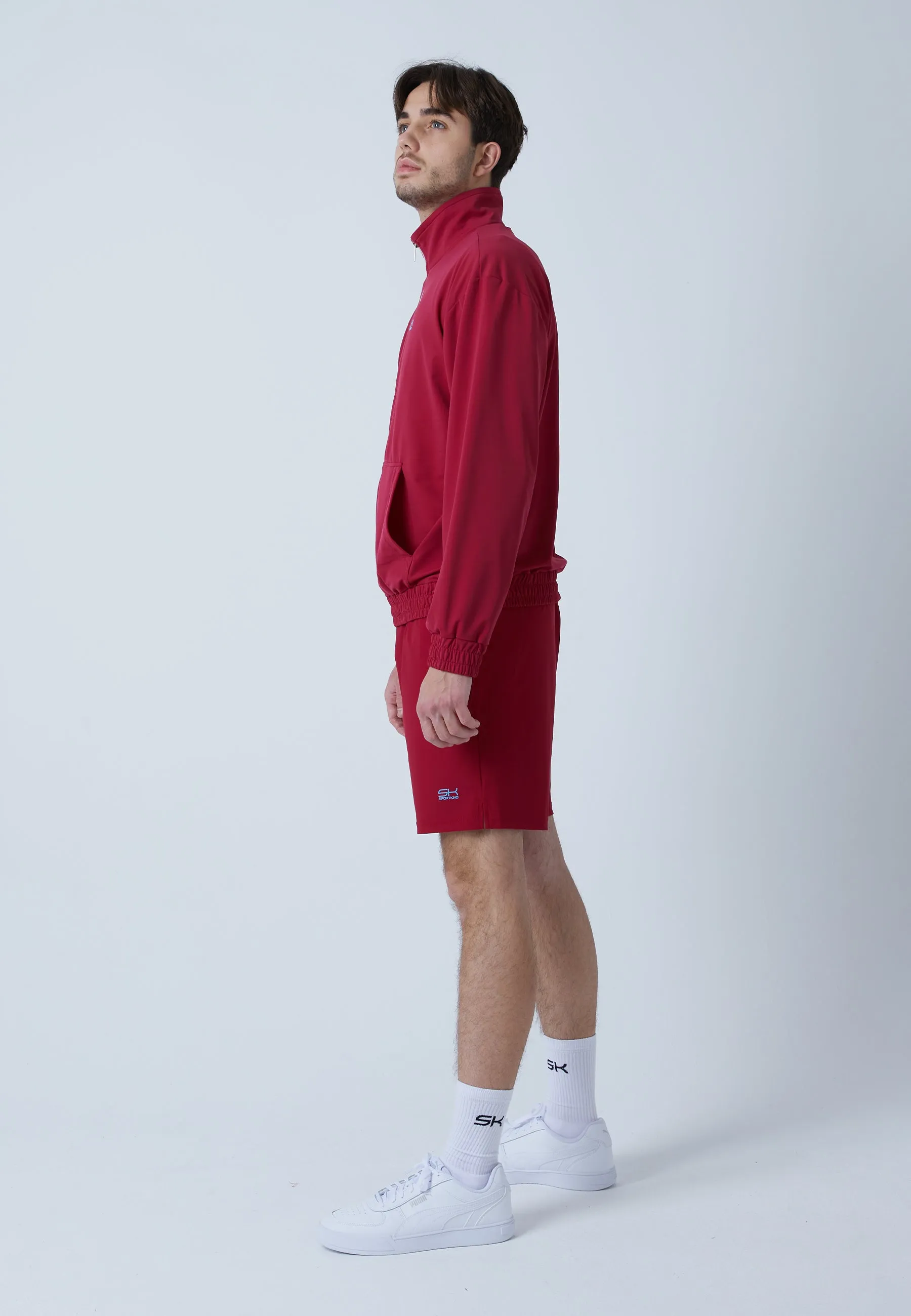 Tennis Court Jogger, burgundy red