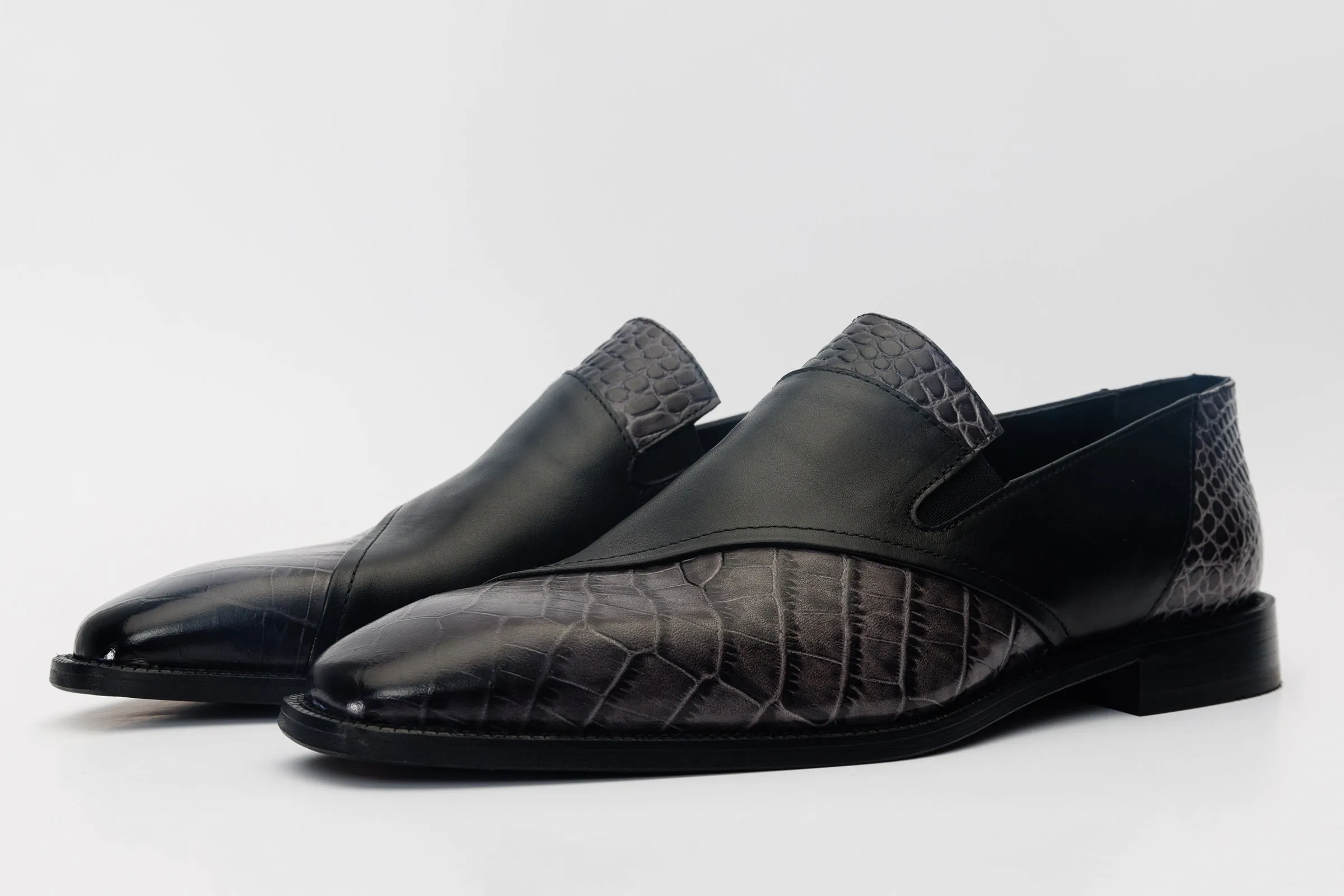 The Mississippi Black Leather Loafer Men Shoe