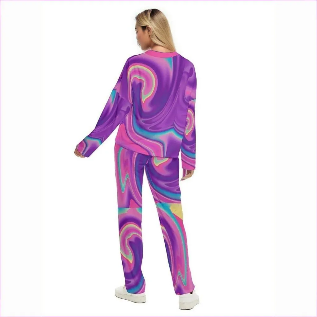 Tie-Dye Moon Women's Two Piece Set