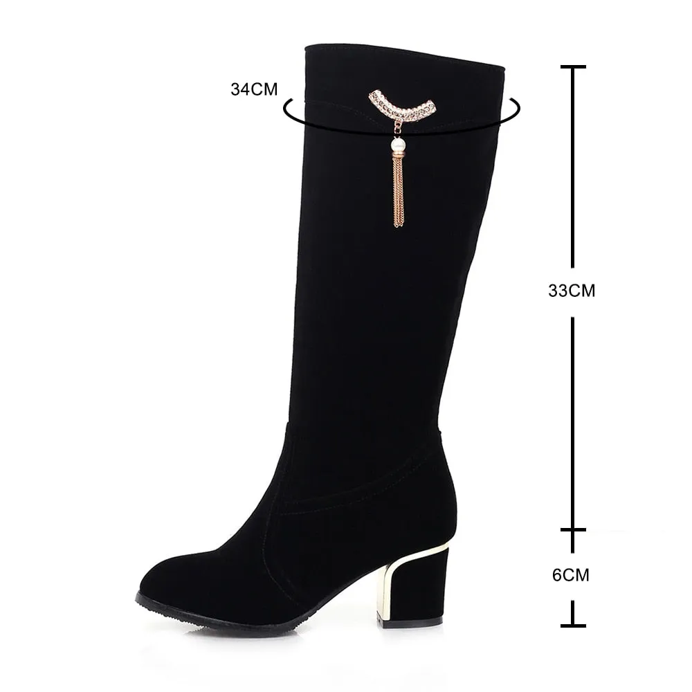 Trendy High Knee Winter Long Boots