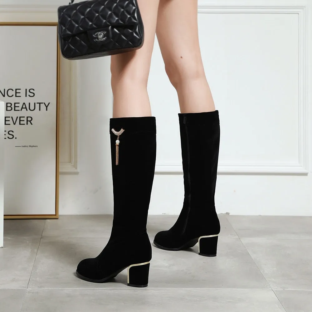 Trendy High Knee Winter Long Boots