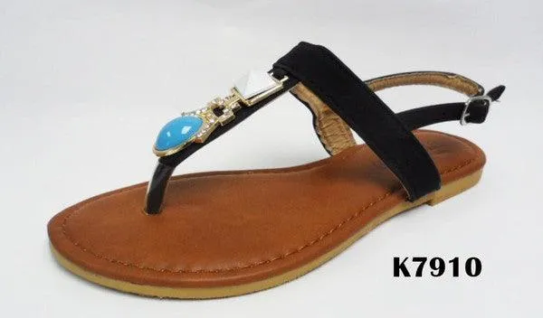 TURQUOISE STONE SANDALS