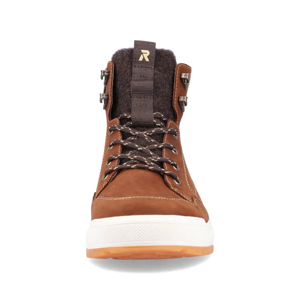 U0070-22 Brown Zip Sneaker