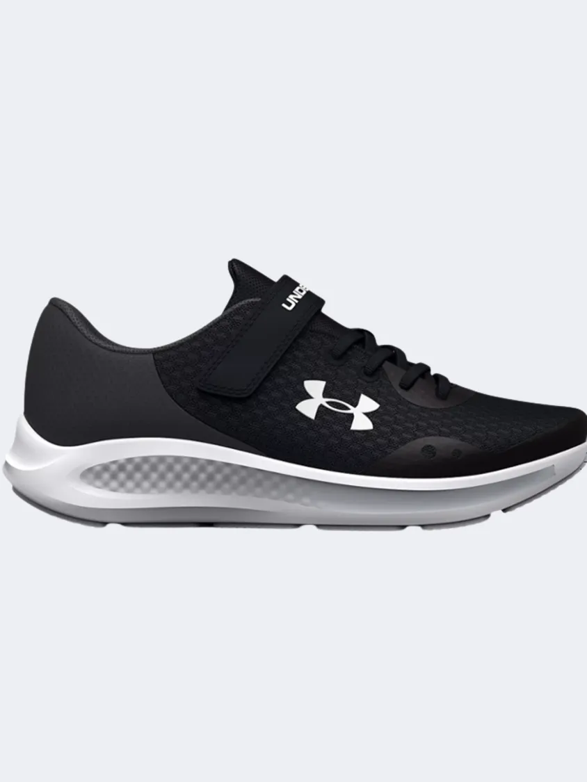 Under Armour Pursuit 3 Ps-Girls Running Shoes Black/Grey/White