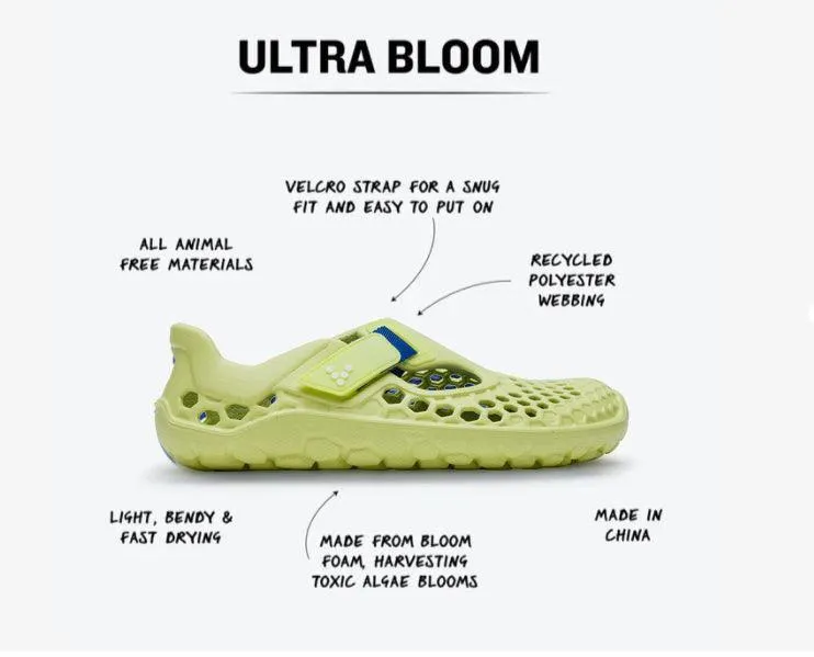 Vivobarefoot Ultra Bloom Kids Sunny Lime