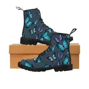 Whimsigoth Butterfly Women's Canvas Boots