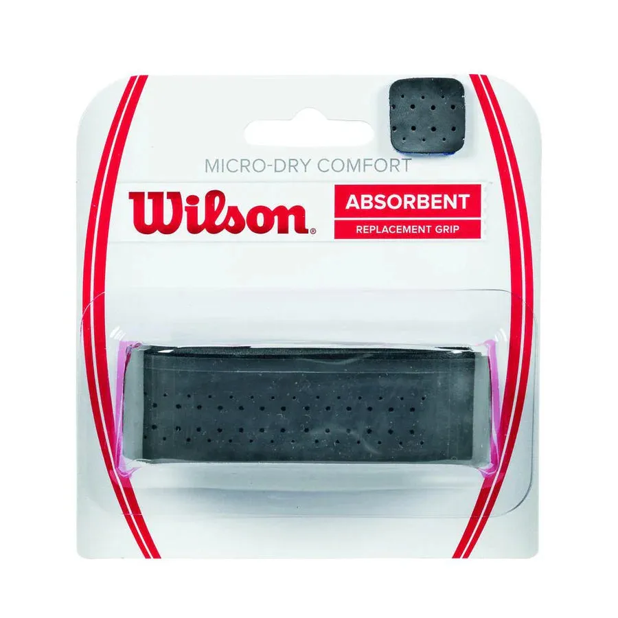 Wilson Micro-Dry Comfort Repl Grip Bk 3pk