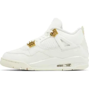 Wmns Air Jordan 4 Retro 'Metallic Sail Gold'