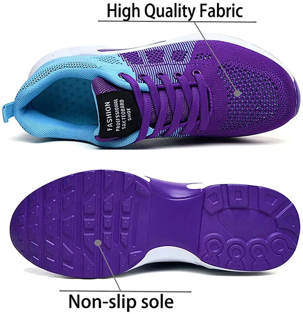 Women Lightweight Trainers Breathable Running Shoes Fashion Sports Air Cushion Sneakers