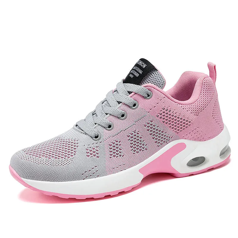 Women Lightweight Trainers Breathable Running Shoes Fashion Sports Air Cushion Sneakers