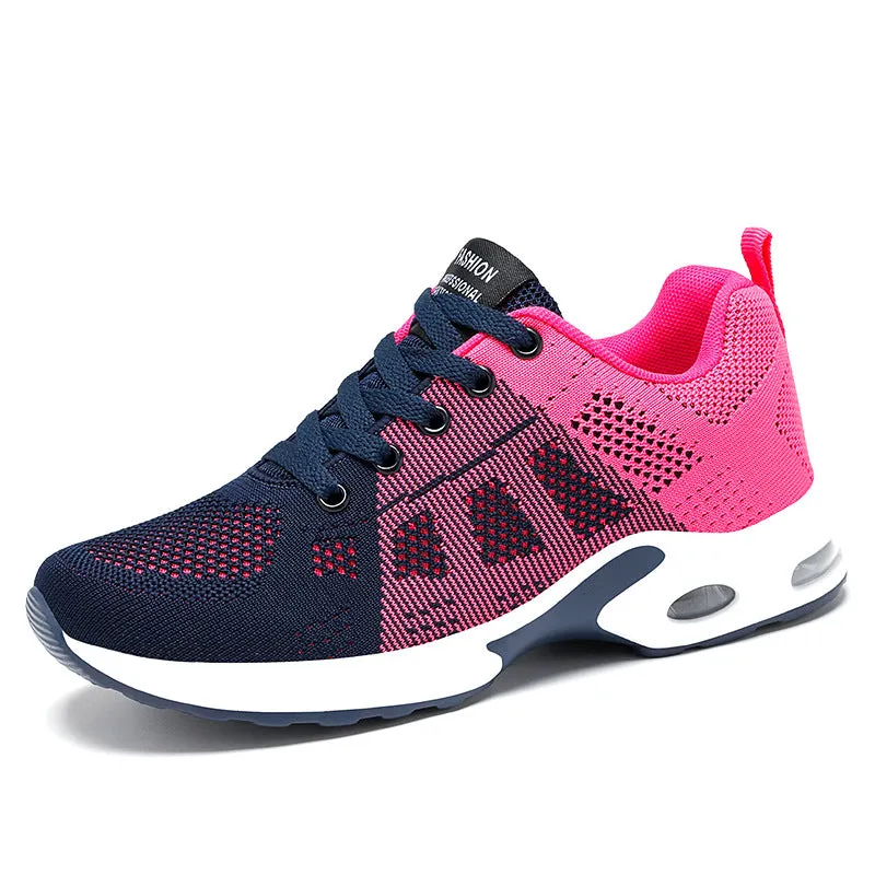 Women Lightweight Trainers Breathable Running Shoes Fashion Sports Air Cushion Sneakers