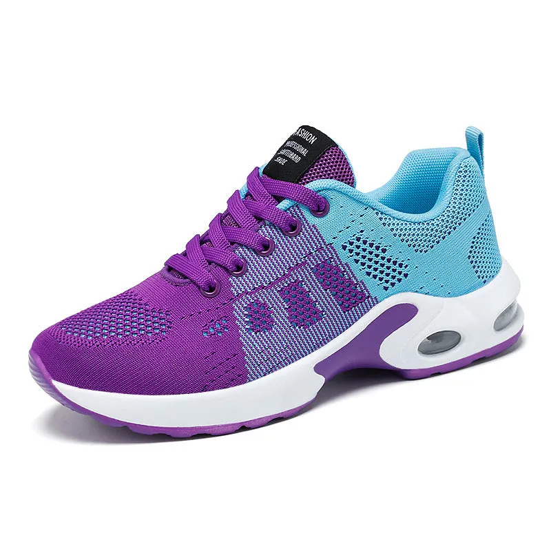 Women Lightweight Trainers Breathable Running Shoes Fashion Sports Air Cushion Sneakers