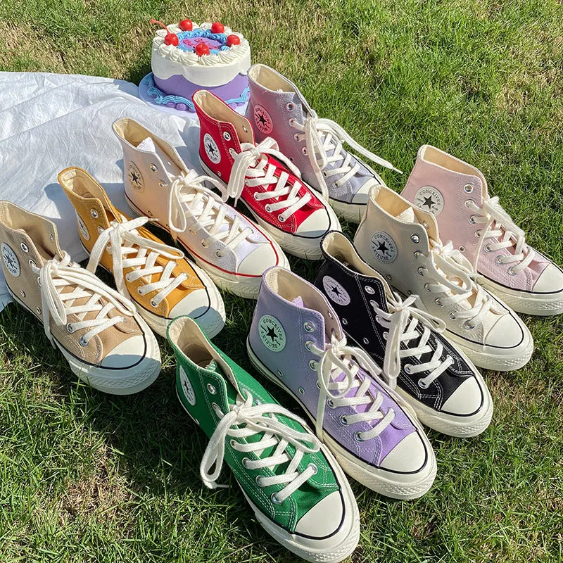 Women's Candy Korean Style Street Canvas Shoes