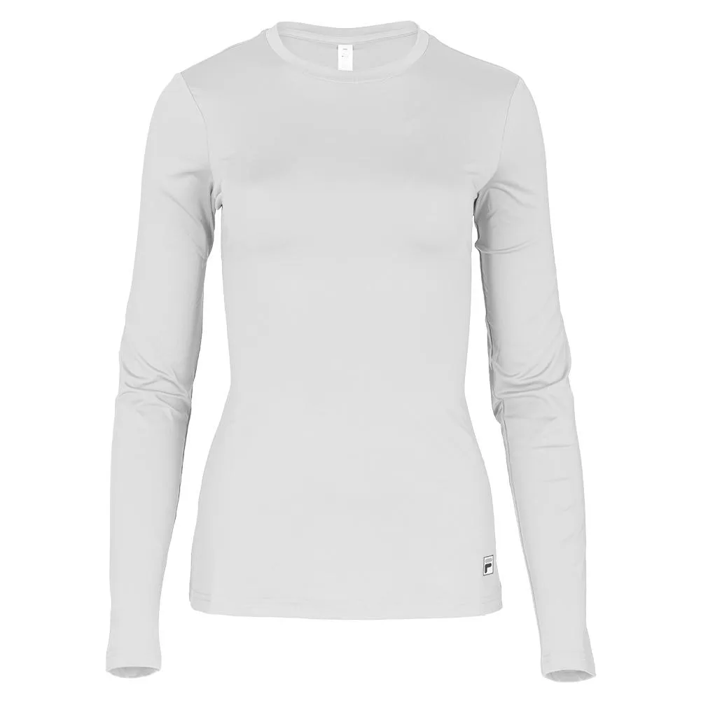 Women's Long Sleeve UV Blocker Pickleball Top White