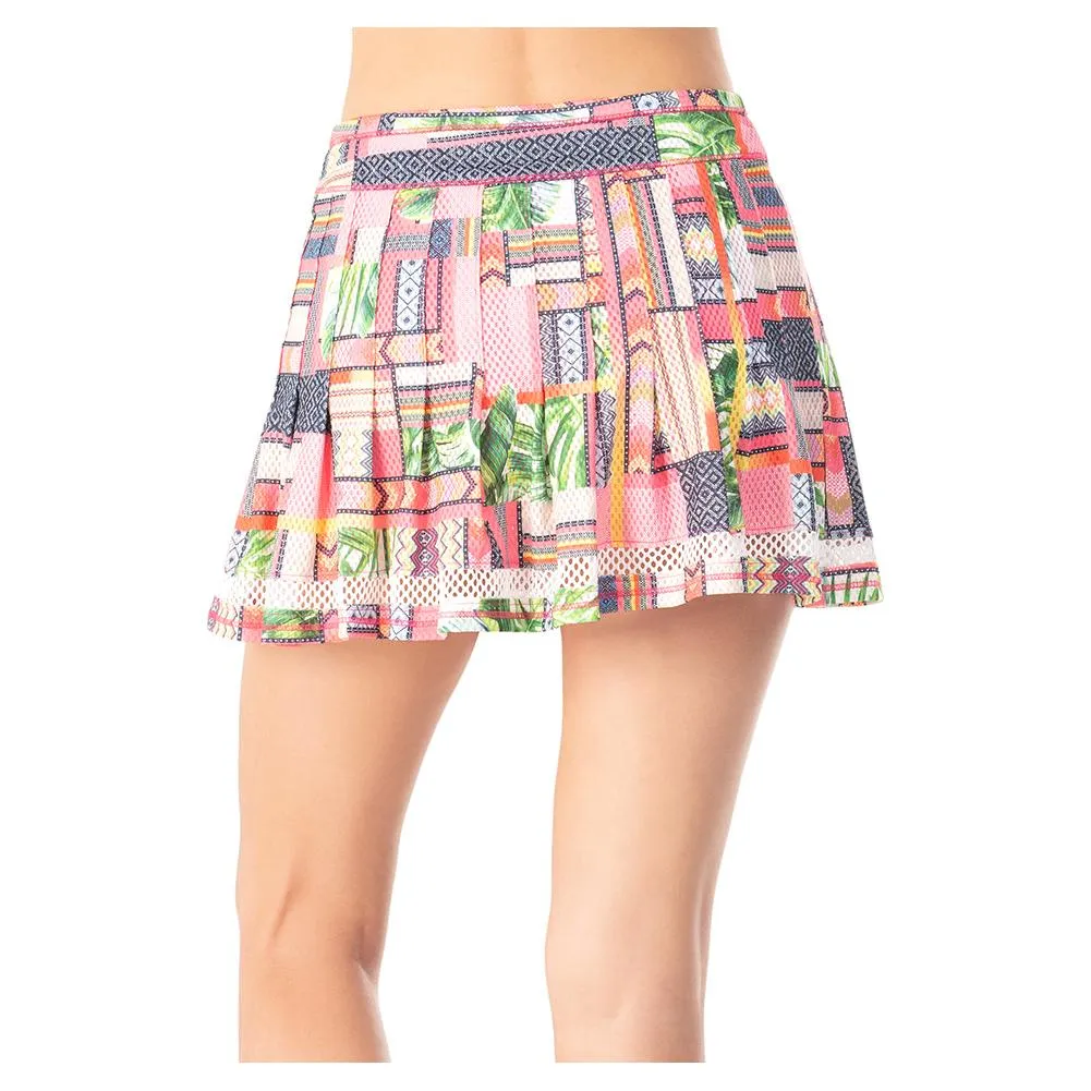 Women`s Long Under The Palms Tennis Skort Guava